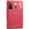 Godox Pannello luminoso RGB MA5R e power bank rosso"