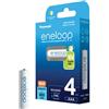 Panasonic batteria eneloop BK-4MCDE/4BE micro blister da 4 pezzi"