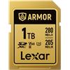 Lexar SDXC Pro Gold Series ARMOR UHS-II V60 IP68 Acciaio inox R280 1 TB"