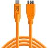 Tether Tools Cavo dati USB TetherPro per USB-C a USB 3.0 Micro-B - spina dritta arancione 4,6m"