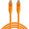 Tether Tools Cavo dati USB TetherPro da USB-C a USB-C - spina dritta arancione 4,6m"
