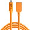 Tether Tools Adattatore TetherPro da USB-C a USB 3.0 - cavo di prolunga con attacco USB 3.0 e spina USB-C arancione 4,9 M"