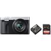 Panasonic DMC-TZ99 + DMW-BLG 10E + scheda SD 128 GB argento / nero"