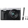 Panasonic DMC-TZ99 + DMW-BLG 10E + Peak Design Cuff cinturino da polso nero argento / nero"