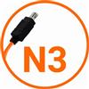Miops Cavo di collegamento della telecamera Nikon N3 arancione"