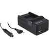 Patona caricabatterie 4in1 per Panasonic DMW-BCC12 CGA-S005 S005E DMC-FC01 "