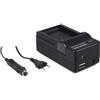 Patona caricabatterie 4in1 per Samsung SLB-0837B SLB-1137D IA-BH130LB "