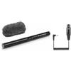 Sennheiser Microfono MKE600 + cavo di collegamento con jack XLR + schermo antivento "