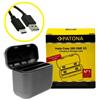 Patona Box di ricarica doppio per Insta 360 ONE X3 CINAQBT/A incl. cavo USB-C "