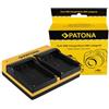 Patona Caricabatterie doppio per Actionpro X7 ISAW A1 A2 A3 BCH7E X7 X7 ISAW A1 A2 A3 BCH7E X7 incl. Micro-U "