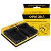 Patona Caricabatterie doppio per Canon BP-718 727"