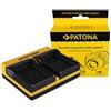 Patona Caricabatterie doppio per Canon LP-E10"
