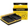 Patona Caricabatterie doppio per Canon LP-E12"