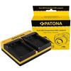 Patona Caricabatterie doppio per Canon LP-E17"