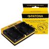 Patona Caricabatterie doppio per Canon NB-1LH"