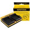 Patona Caricabatterie doppio per Canon NB12l NB13l"