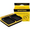 Patona Caricabatterie doppio per Hitachi CGA-DU14 DZMV350A DZMV350A DZ-MV350A DZ-MV350A DZMV350E incluso Micro "