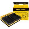 Patona Caricabatterie doppio per Kodak LB-070 PIXPRO S1 S-1 incl. cavo Micro-USB "