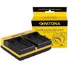 Patona Caricabatterie doppio per Nikon EN-EL14"