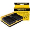 Patona Caricatore doppio per Olympus PS-BLS1"