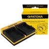 Patona Caricabatterie doppio per Panasonic CGA-S007E"