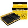 Patona Caricabatterie doppio per Panasonic DMW-BCM13"