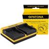Patona Caricabatterie doppio per Panasonic DMW-BLE9E"