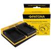 Patona Doppio caricatore per Samsung BP-88A DV200 DV300 con cavo micro USB "