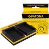 Patona Caricabatterie doppio per Samsung BP1310 NX10 NX100 NX11 incl. cavo micro USB "
