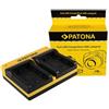 Patona Doppio caricatore per Samsung IA-BP210E HMX HMXH203 HMX-H203 IA-BP210E SMX SMXF40 incl. Micro-USB "