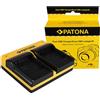 Patona Caricabatterie doppio per Samsung IA-BP85ST HMX H104 H104 H105 H106 H106 HMXH100 incl. cavo micro USB "