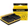 Patona Caricabatterie doppio per Sony NP-FW50"