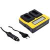 Patona Caricatore USB doppio LCD per Panasonic DMW-BLK22"
