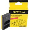 Patona Caricatore USB doppio LCD per Panasonic DMW-BLK22"