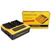 Patona Caricatore USB doppio LCD per Samsung IABP80W IA-BP80W BP80W "