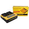 Patona Doppio caricatore USB LCD per Samsung SLB-0837B IA-BH130C IA-BH130LB Digimax i85 L74 wide "