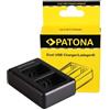 Patona Doppio caricatore rapido per Garmin VIRB XE, GMICP902624 incl. cavo Micro-USB "