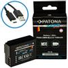 Patona Batteria al platino con ingresso USB-C per Panasonic DMW-BLC12"