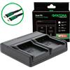 Patona Caricabatterie Premium Dual PD Performance per Actionpro BCH7E incl. ingresso/uscita USB-C"