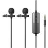 Godox LMD-40C - Doppio microfono lavalier omnidirezionale 4 m"