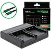 Patona Caricabatterie Premium Dual PD Performance per Casio NP-110 incl. ingresso/uscita USB-C"