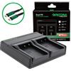 Patona Caricabatterie Premium Dual PD Performance per Casio NP-90 incl. ingresso/uscita USB-C"