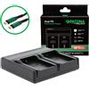Patona Caricabatterie Premium Dual PD Performance per Garmin Montana 600, con ingresso/uscita USB-C "