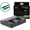 Patona Caricabatterie Premium Dual PD Performance per GoPro AABAT-001 incl. ingresso/uscita USB-C"
