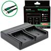 Patona Caricabatterie Premium Dual PD Performance per JVC BN-VF707U incl. ingresso/uscita USB-C"