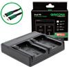 Patona Caricabatterie Premium Dual PD Performance per JVC BN-VF808U incl. ingresso/uscita USB-C"