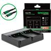 Patona Caricabatterie Premium Dual PD Performance per Olympus BLX-1 incl. ingresso/uscita USB-C"