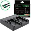 Patona Caricabatterie Premium Dual PD Performance per Olympus Li-10B incl. ingresso/uscita USB-C"