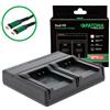 Patona Caricabatterie Premium Dual PD Performance per Olympus Li-70B incl. ingresso/uscita USB-C"