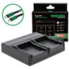 Patona Caricabatterie Premium Dual PD Performance per Panasonic BLB13 "